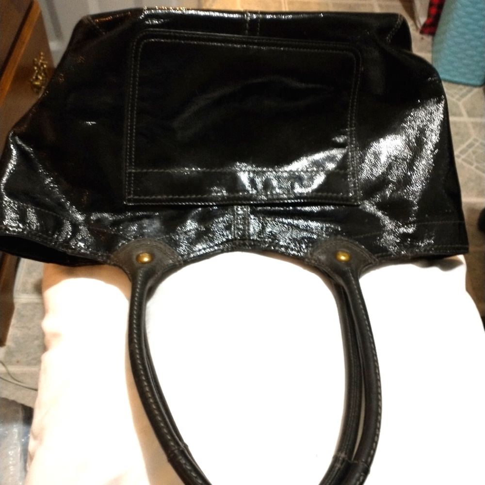 Coach Bleecker Tote 12362 Black Leather